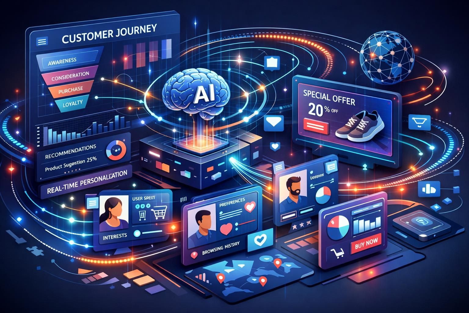 entdecken sie, wie künstliche intelligenz die personalisierung optimiert und skalierbare, dynamische customer journeys erstellt, um kundenerlebnisse effektiv zu gestalten.