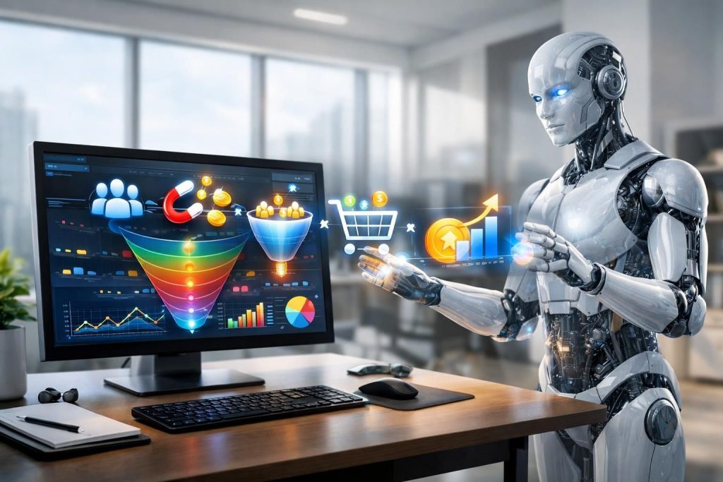erfahren sie, wie sie mit künstlicher intelligenz einen vollständigen conversion-funnel automatisieren können, um ihre marketingstrategie zu optimieren und mehr leads sowie verkäufe zu generieren.